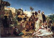 unknow artist, Arab or Arabic people and life. Orientalism oil paintings 601